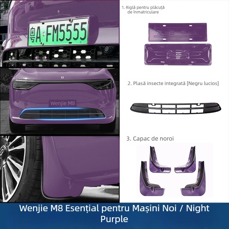 Control ze ABS plastic aripă de noroi pentru Wenjie M8 – aripa de noroi pentru roata din față, compatibilă cu Ask the World M8