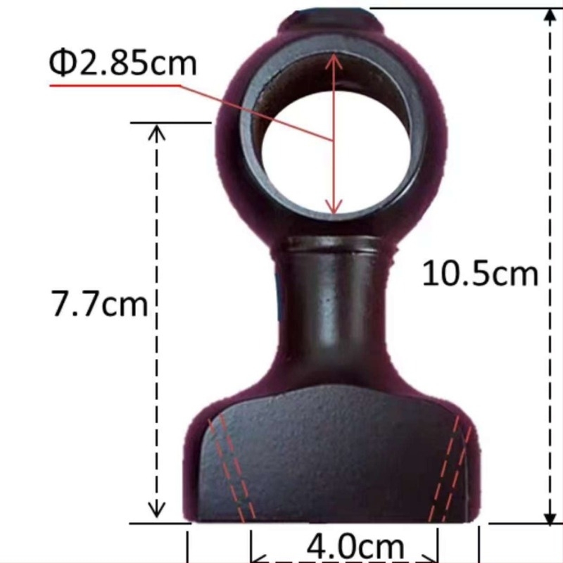 Bază din lemn masiv pentru suport de perdea cu cap decorativ – pentru suport simplu și dublu, potrivire universală, stil modern minimalist