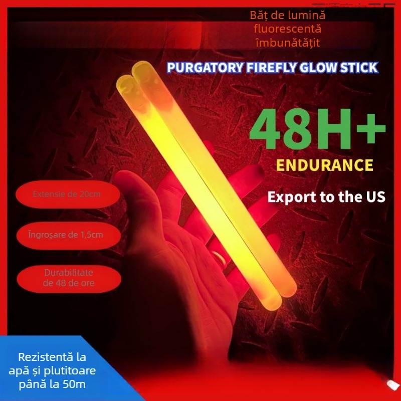 Iluminare pentru scufundări - bețișor fluorescent tactic, ultra-strălucitor, marcaj de salvare pentru supraviețuire în aer liber (Origine: China; Brand: Altul; Fără personalizare)