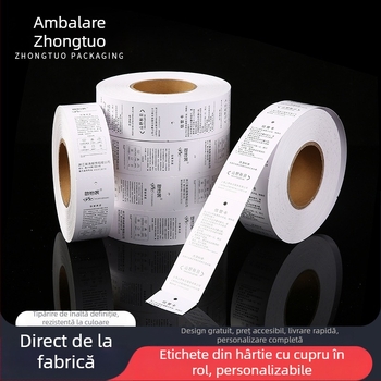 Imprimantă etichete haine - hârtie termică, imprimare digitală, pentru etichete de îmbrăcăminte, Zhongtuo Packaging, origine: Wenzhou