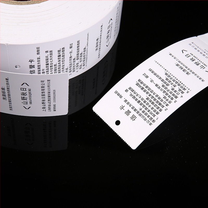 Imprimantă etichete haine - hârtie termică, imprimare digitală, pentru etichete de îmbrăcăminte, Zhongtuo Packaging, origine: Wenzhou