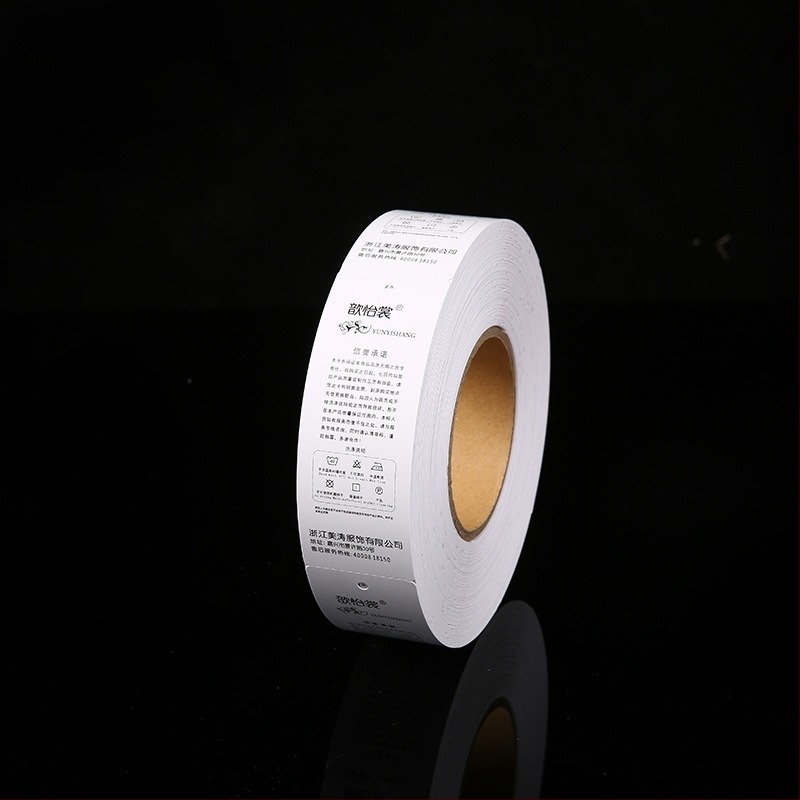 Imprimantă etichete haine - hârtie termică, imprimare digitală, pentru etichete de îmbrăcăminte, Zhongtuo Packaging, origine: Wenzhou