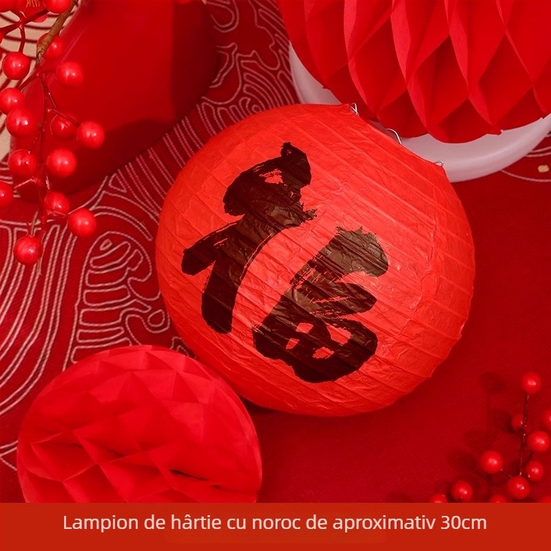 Fun Catalog Style decorațiuni pentru Anul Nou și Festivalul de Primăvară, accesorii foto pentru Anul Călului cu binecuvântări, model 6699989678M8HT