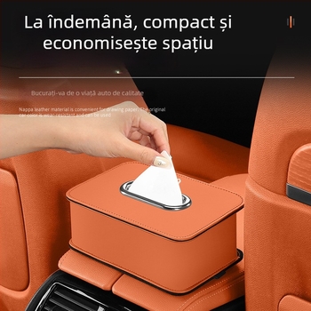 Cutie de șervețele din piele pentru spatele scaunului, auto, nepersonalizabil