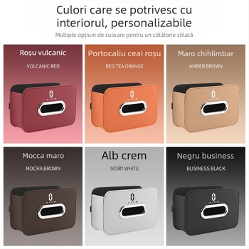 Cutie de șervețele din piele pentru spatele scaunului, auto, nepersonalizabil