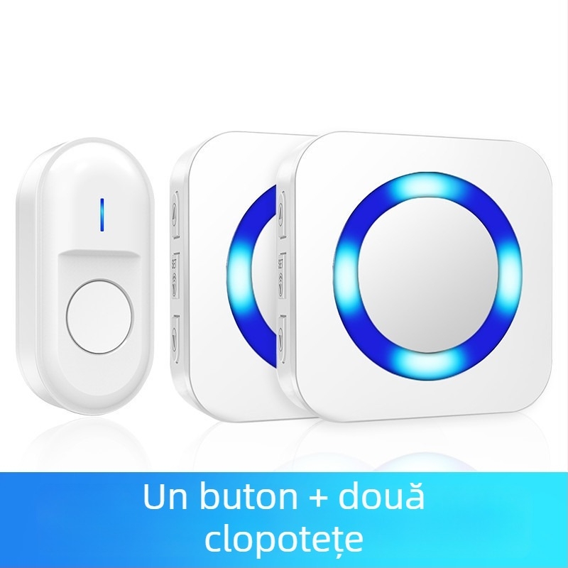 Sonerie pentru ușă cu senzor, reîncărcabilă, 55 de melodii, pentru uz casnic