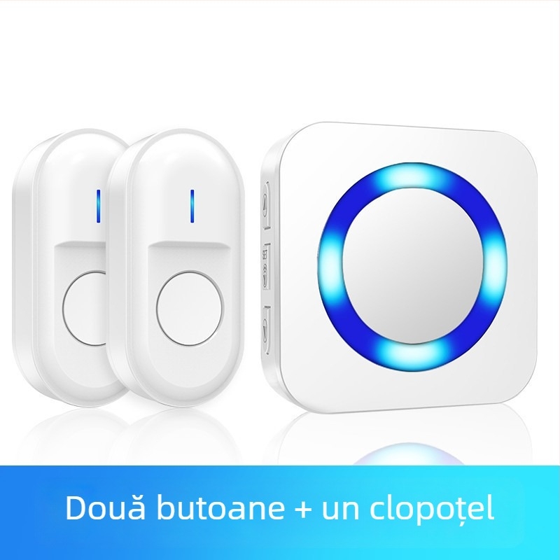 Sonerie pentru ușă cu senzor, reîncărcabilă, 55 de melodii, pentru uz casnic