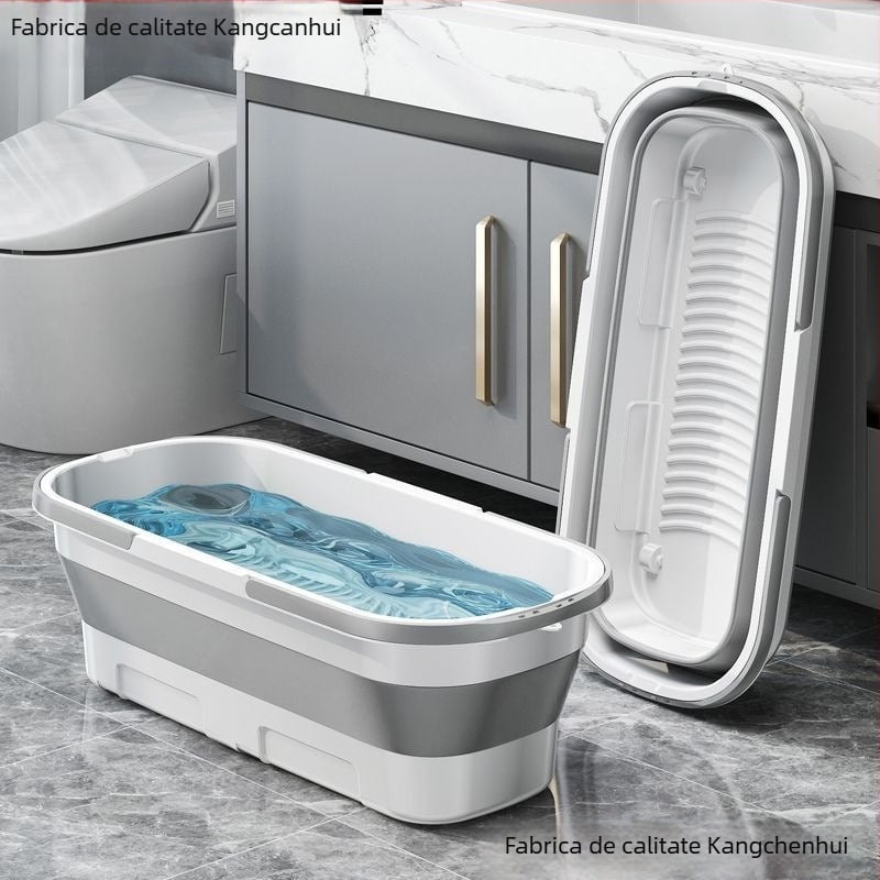 Set mopă și găleată pliabil, design pliabil, capacitate de încărcare >10 kg, rată de dehidratare 50–60%, rezistență la coroziune nivel 10, 40–60% material plastic virgin