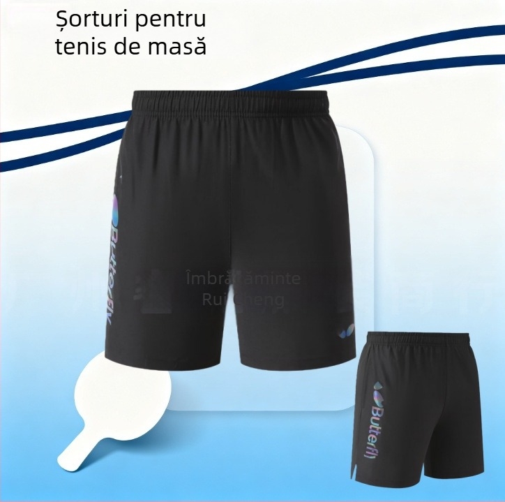 Șorturi pentru tenis de masă – alergare, Unisex, Toate sezoanele, Elastice în patru direcții, Uscare rapidă, Poliester 100%