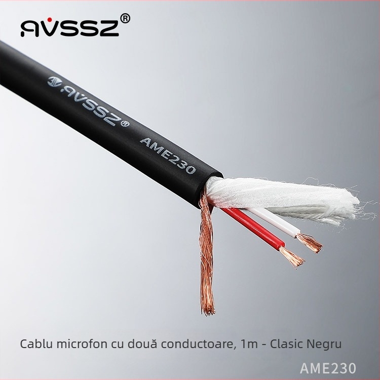 Cablu microfon AVSSZ, izolație PVC elastică, certificat RoHS, pentru audio și video