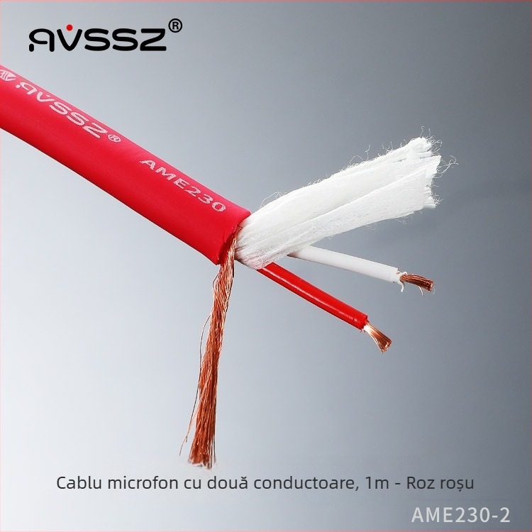 Cablu microfon AVSSZ, izolație PVC elastică, certificat RoHS, pentru audio și video