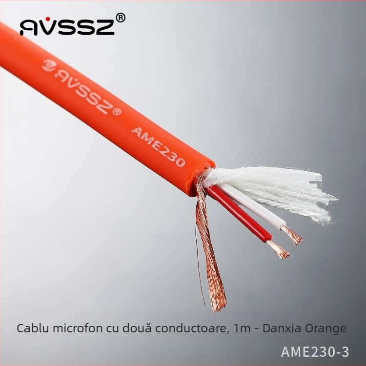 Cablu microfon AVSSZ, izolație PVC elastică, certificat RoHS, pentru audio și video