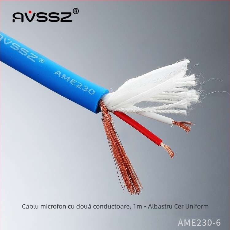 Cablu microfon AVSSZ, izolație PVC elastică, certificat RoHS, pentru audio și video