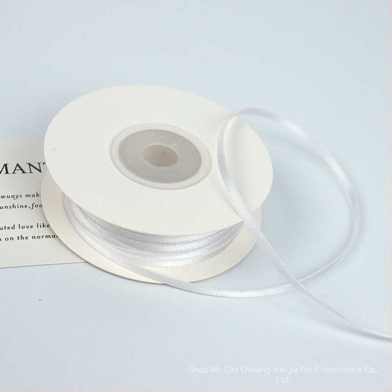 Panglică din nylon 3mm, dublă față, țesută pentru decorațiuni DIY cadouri