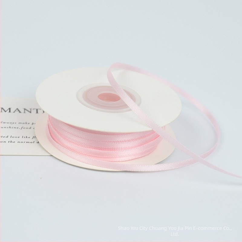 Panglică din nylon 3mm, dublă față, țesută pentru decorațiuni DIY cadouri