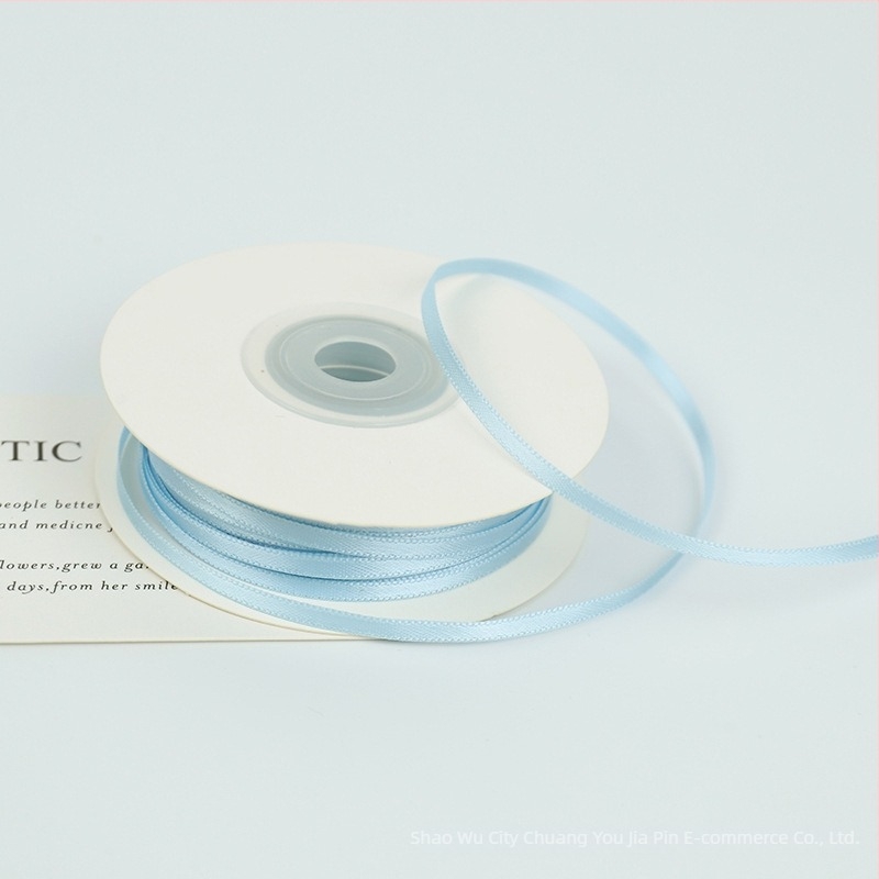 Panglică din nylon 3mm, dublă față, țesută pentru decorațiuni DIY cadouri