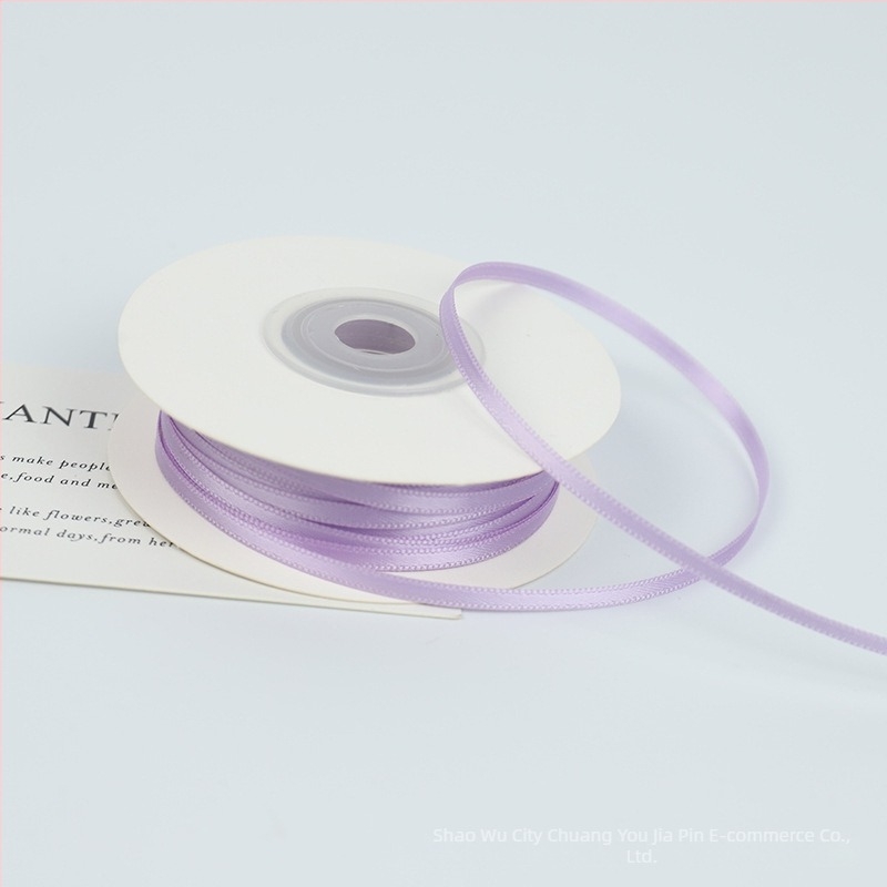 Panglică din nylon 3mm, dublă față, țesută pentru decorațiuni DIY cadouri