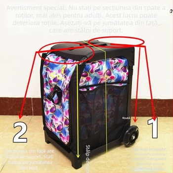 Patine cu rotile pentru copii, cu o singură roată, potrivire universală