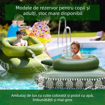 Joc cu tank de apă: luptă cu pistol de apă — Material: PVC ecologic; Brand: HM; Categoria: Altele