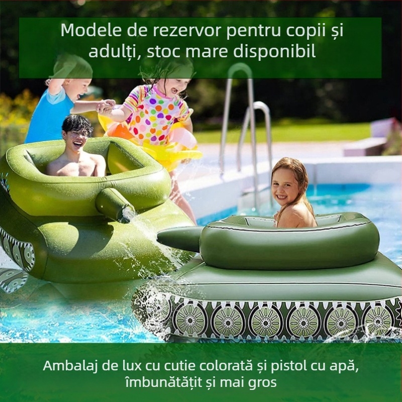 Joc cu tank de apă: luptă cu pistol de apă — Material: PVC ecologic; Brand: HM; Categoria: Altele