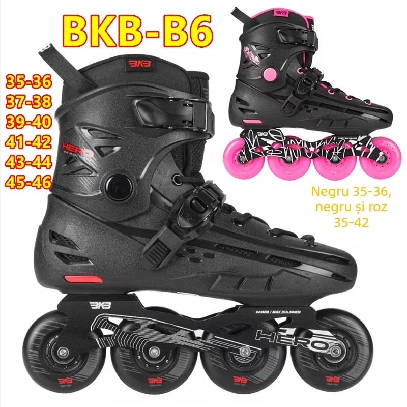 Patine cu role — roți pe un singur rând, potrivire universală, PU roți