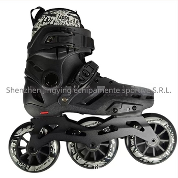 Role de patinaj cu partea superioară din piele de vită, roți PU, talpă TPR – Eagle