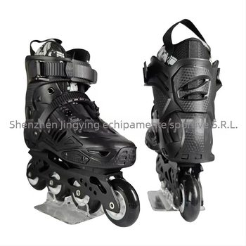 Role de patinaj cu partea superioară din piele de vită, roți PU, talpă TPR – Eagle