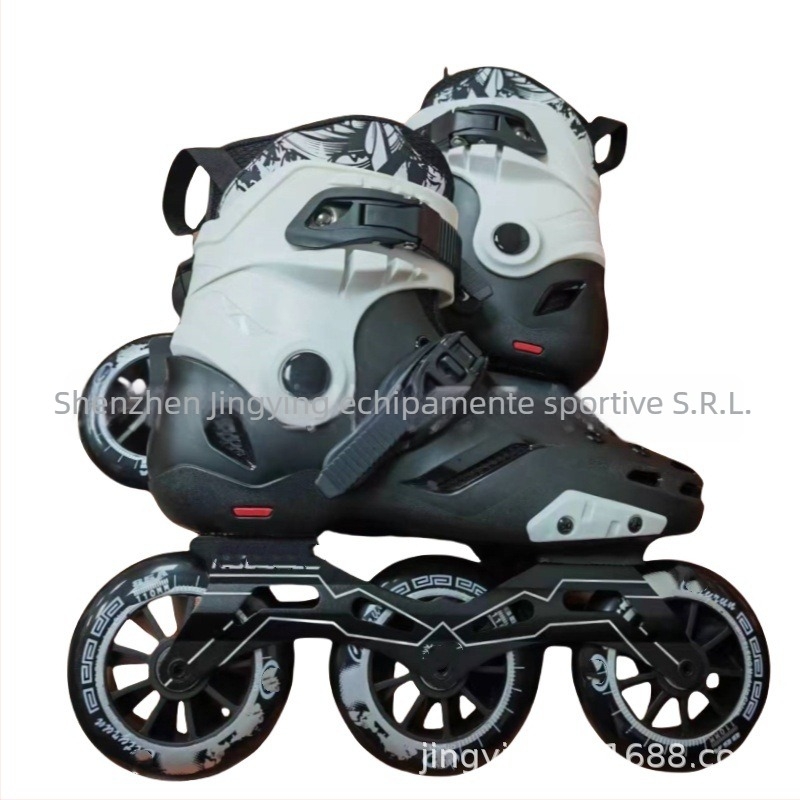 Role de patinaj cu partea superioară din piele de vită, roți PU, talpă TPR – Eagle