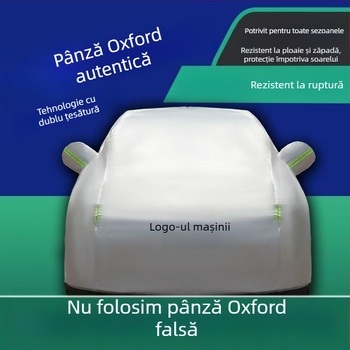 Acoperire pentru mașină, pânză Oxford, protecție solară îngroșată și izolație termică, acoperire completă — Brand Baowu; Material: Pânză Oxford; Procesare personalizată: Da; Compatibil cu toate modelele de mașină