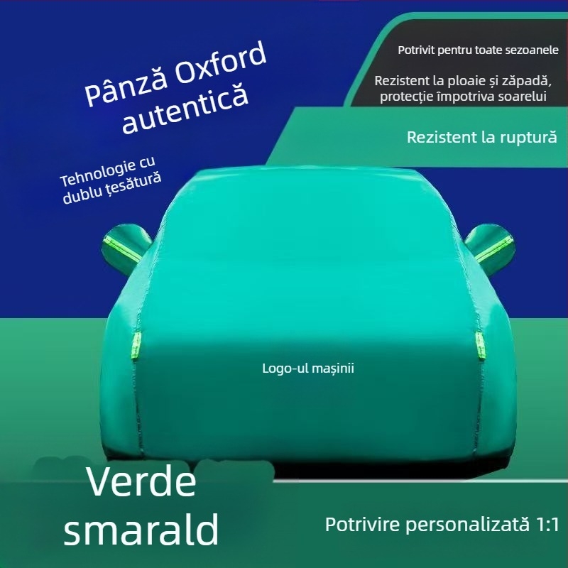 Acoperire pentru mașină, pânză Oxford, protecție solară îngroșată și izolație termică, acoperire completă — Brand Baowu; Material: Pânză Oxford; Procesare personalizată: Da; Compatibil cu toate modelele de mașină
