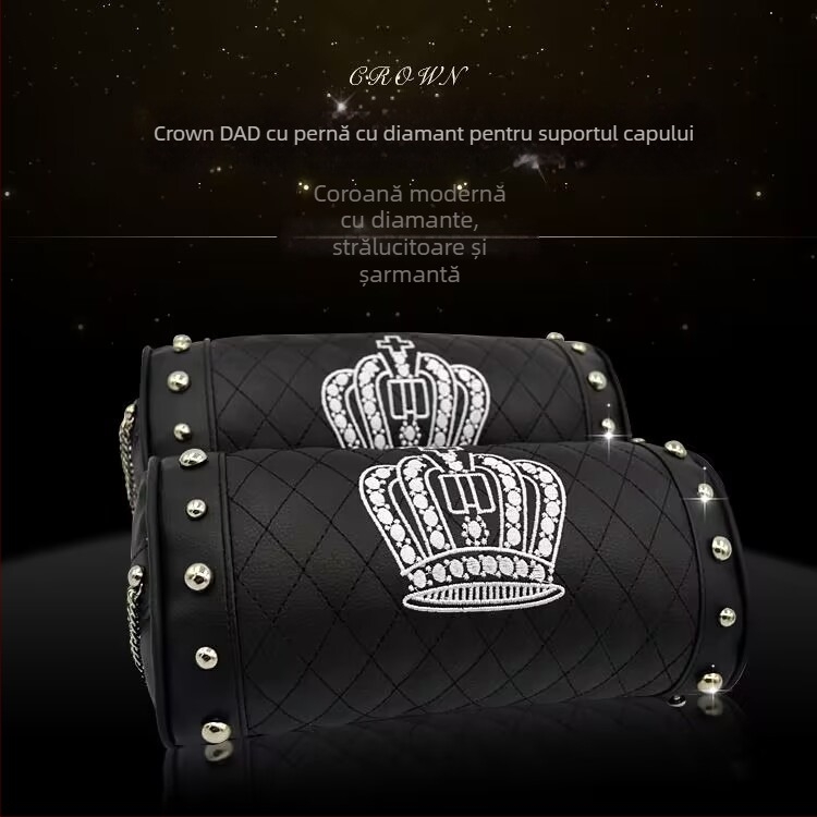 Set accesorii interioare auto cu pernă lombară, husă pentru maneta de viteză și protecție pentru umăr — Jinhuangda, material piele, personalizabil, potrivit cadourilor