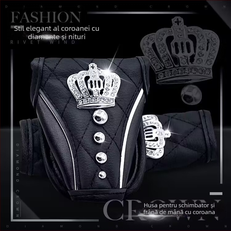 Set accesorii interioare auto cu pernă lombară, husă pentru maneta de viteză și protecție pentru umăr — Jinhuangda, material piele, personalizabil, potrivit cadourilor