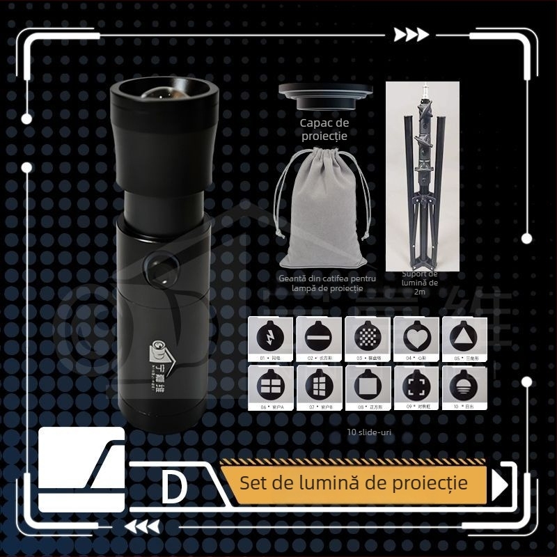 Ning Jiawei Lumină de umplere pentru fotografie ZY-10, 10W, reglabilă, montaj vertical, pentru streaming live și portrete