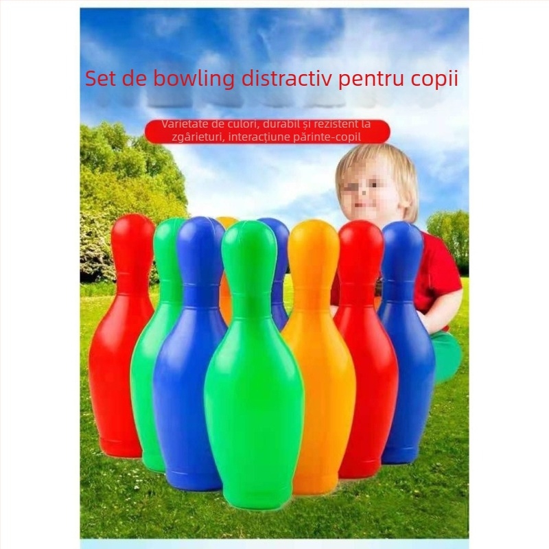 Set de bowling pentru copii - folosință în interior și în exterior, sport părinte-copil, jucărie pentru copii