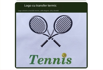 Geantă pentru rachete de tenis cu șnur de închidere și curea de umăr, capacitate mare, imprimeu