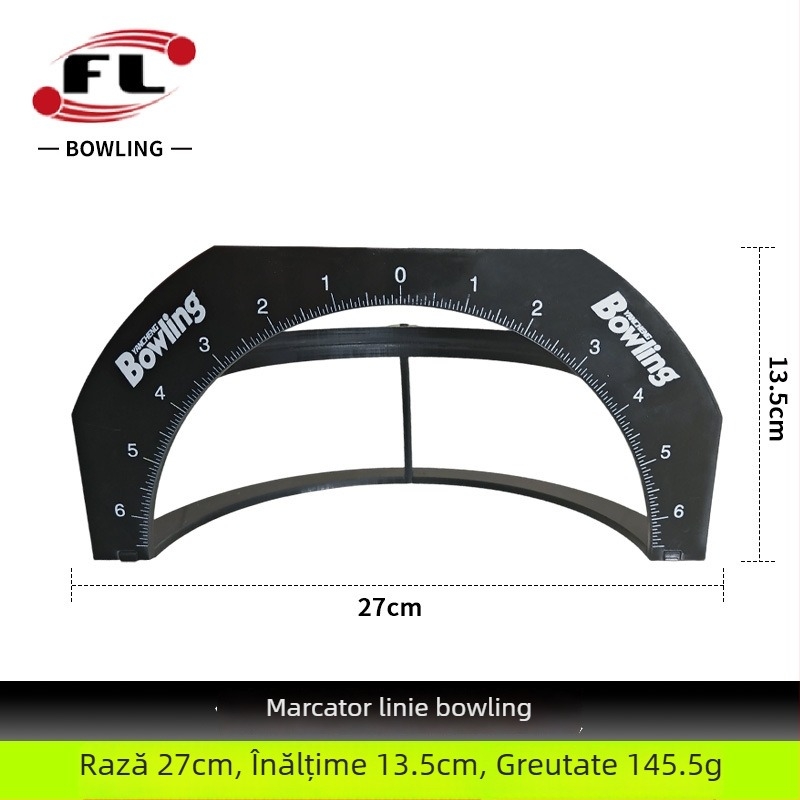 Marcator pentru mingea de bowling, corp din plastic FL, rază 27 cm, înălțime 13,5 cm