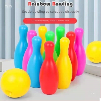 Set bowling pentru copii - utilizare în interior și exterior; joc părinte-copil; (Product category: Board supplies; Brand: Other; Category: Bowling accessories; Material: Other)