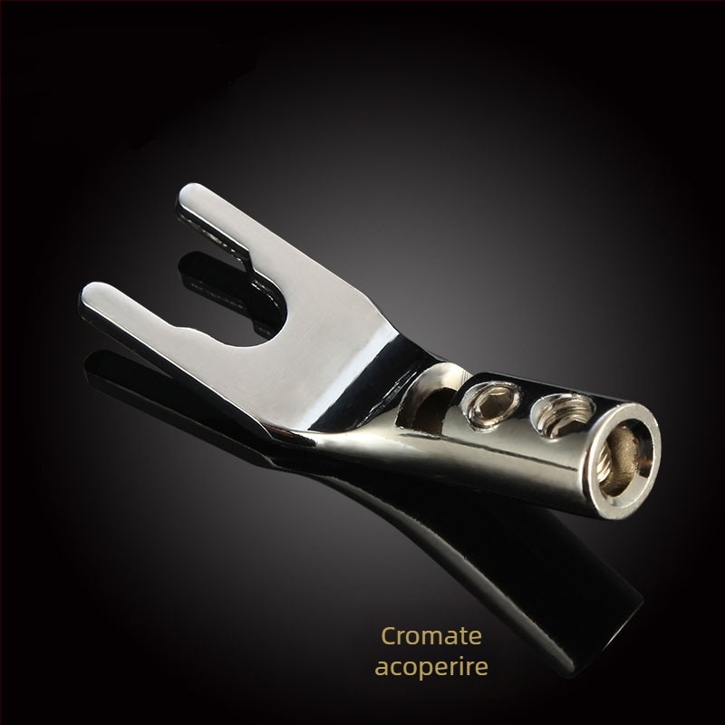 Conector audio în formă Y, placat cu cupru-gold, terminal fără sudură pentru cablu difuzor — brand Mvs/Magic, intervalul de temperatură -20 la 80°C, conector audio/video