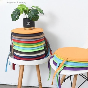 Perna de șezut pentru scaun, rotundă, material textil poliester, model solid, pentru restaurante/birouri, stil modern simplu