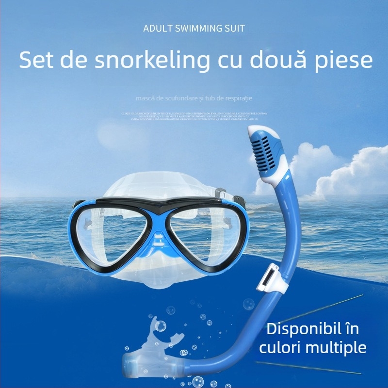 Ochelari de scufundare din silicon pentru copii cu set snorkel uscat