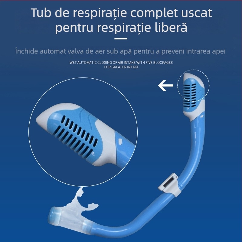 Ochelari de scufundare din silicon pentru copii cu set snorkel uscat