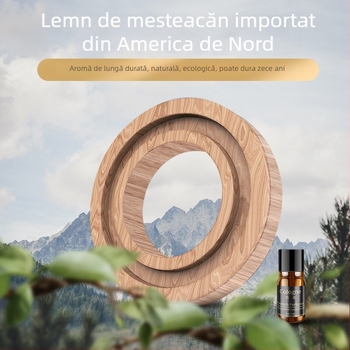 Suport parfum pentru scaun auto, din aliaj de aluminiu cu acoperire ABS; 400 g; 3 ani durată de valabilitate; parfum cu note de iarbă verde și lemn; aromaterapie decorativă.