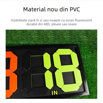 Carte de schimbare a jucătorilor cu operare manuală, afișaj cu două fețe pentru patru jucători, PVC