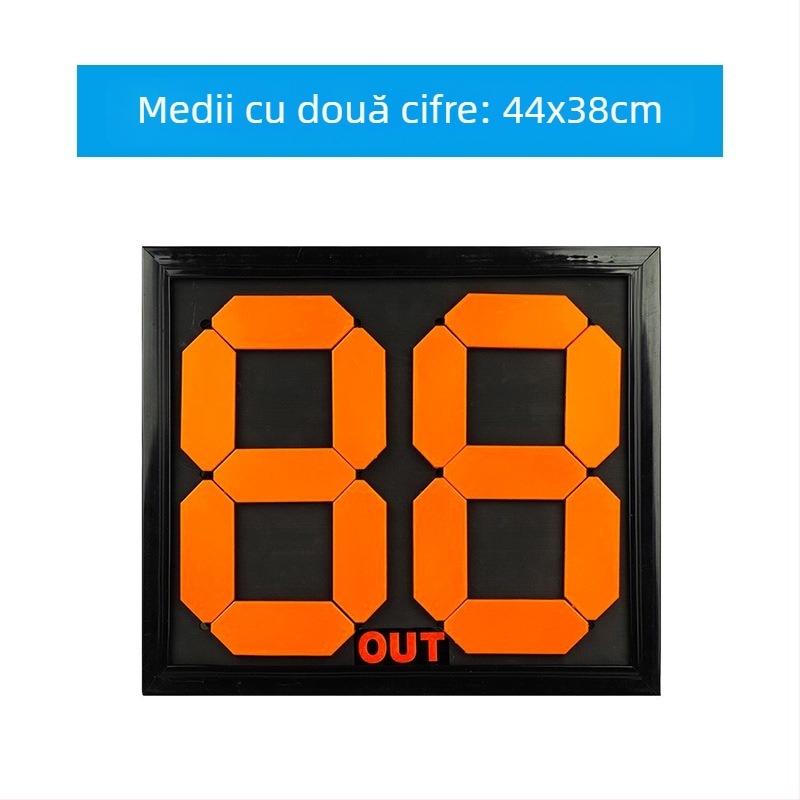 Carte de schimbare a jucătorilor cu operare manuală, afișaj cu două fețe pentru patru jucători, PVC