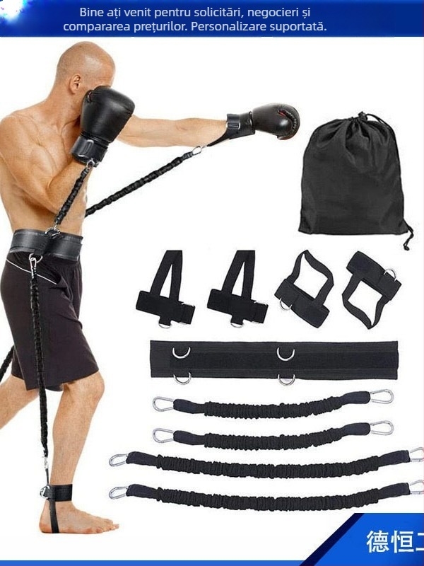 Hongyu bandă de rezistență – șnur de tracțiune, TPE/latex; antrenament de box, sărituri și agilitate pentru baschet; menținerea formei