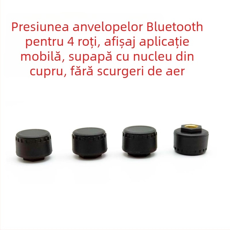 Senzor TPMS Bluetooth pentru mașini, motociclete și tricicluri - Wollip, interval 0-8 bar, afișaj digital, compatibil cu 2/3/4 roți