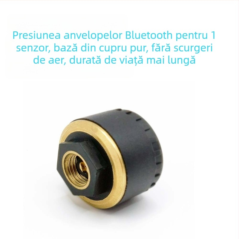 Senzor TPMS Bluetooth pentru mașini, motociclete și tricicluri - Wollip, interval 0-8 bar, afișaj digital, compatibil cu 2/3/4 roți