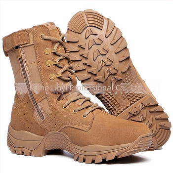 Ghete tactice de antrenament, unisex, ultraușoare, respirabile, înalte, impermeabile, rezistente la perforare (Cod produs: 21 Combat; Material: piele nubuk de vițel; Vârstă: Adulți; Gen: Unisex)