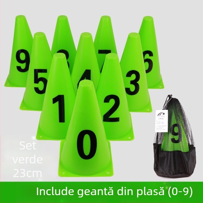Naili PE Echipamente de Antrenament pentru Fotbal – Obstacol tip găleată cu semn digital (Material: PE; Brand: Naili; Sport: Fotbal; Categorie: Echipamente de Antrenament; Origine: Zhejiang)