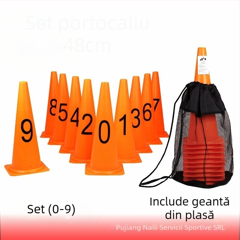 Naili PE Echipamente de Antrenament pentru Fotbal – Obstacol tip găleată cu semn digital (Material: PE; Brand: Naili; Sport: Fotbal; Categorie: Echipamente de Antrenament; Origine: Zhejiang)